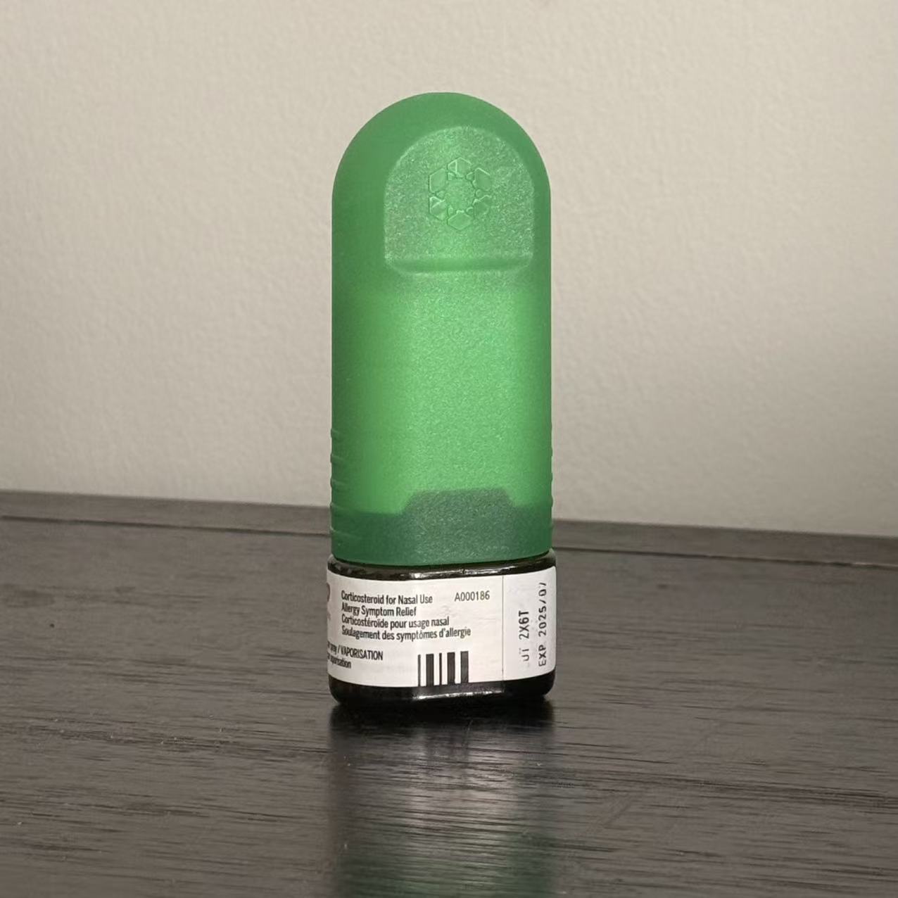 This is a photo I took of a medicine for treating nasal allergies. I chose it because of its classic appearance.